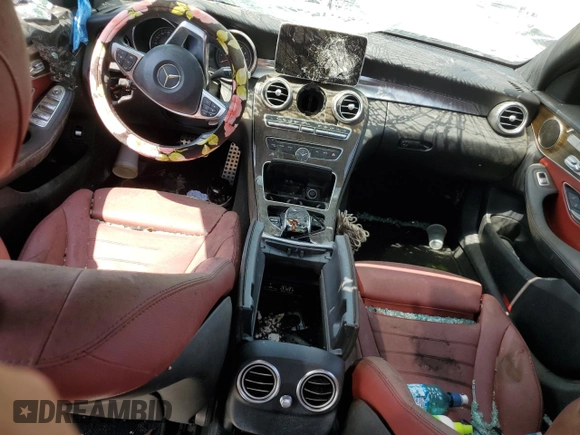 2018 Mercedes-Benz C 300 with VIN 55SWF4KB1JU260732, listed as a Copart auction lot 65649784 with Not Provided miles and Salvage Title. Bid and sale history available at DreamBid. Image 8.
