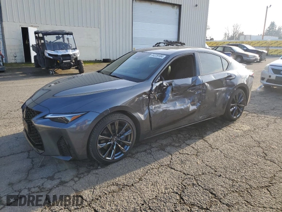 2024 Lexus IS 350 F Sport with VIN JTHGZ1E29R5033467, listed as a Copart auction lot 84226104 with 6,999 mi miles and Salvage title. Bid and sale history available at DreamBid. Image 1.