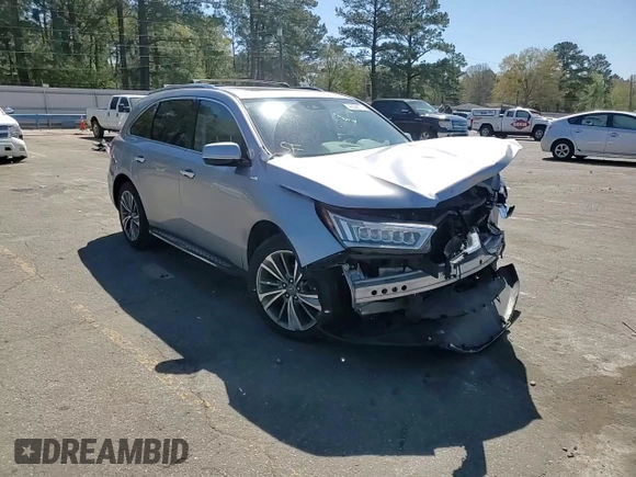 2017 Acura MDX Technology with VIN 5FRYD4H59HB021228, listed as a Copart auction lot 49586175 with 130,688 mi miles and Salvage Title. Bid and sale history available at DreamBid. Image 14.