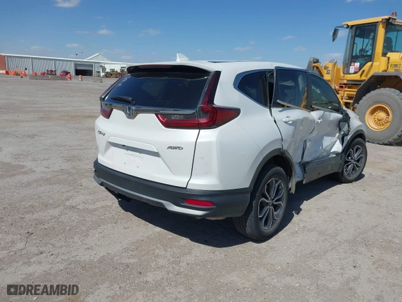2022 Honda CR-V EX-L with VIN 2HKRW2H83NH642752, listed as a IAAI auction lot 41841418 with 54,119 mi miles. Bid and sale history available at carsss.com. Image 4.