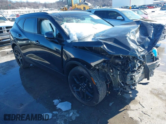 2022 Chevrolet Blazer LT with VIN 3GNKBJRS0NS151862, listed as a IAAI auction lot 41343809 with 54,447 mi miles and . Bid and sale history available at DreamBid. Image 1.