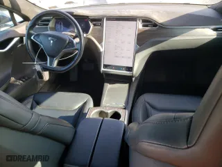 2016 Tesla Model S 90D with VIN 5YJSA1E22GF159054, listed as a Copart auction lot 52079565 with 89,380 mi miles and Salvage Title. Bid and sale history available at carsss.com. Image 8.