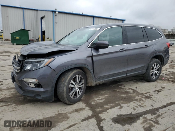 2018 Honda Pilot EX-L with VIN 5FNYF6H57JB017756, listed as a Copart auction lot 44122985 with 78,170 mi miles and Salvage Title. Bid and sale history available at carsss.com. Image 1.