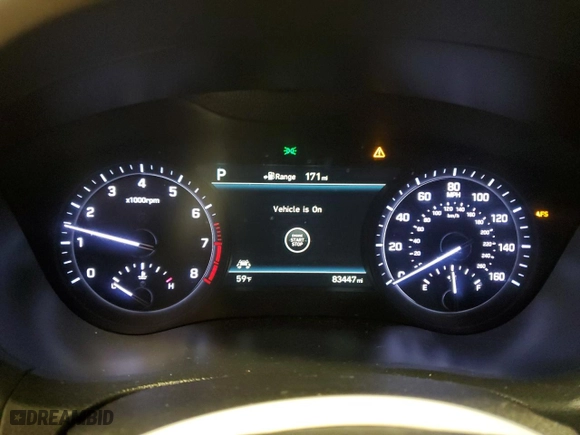 2018 Genesis G80 3.3T Sport with VIN KMHGN4JB1JU270304, listed as a Copart auction lot 51576065 with 83,447 mi miles and Non Repairable. Bid and sale history available at carsss.com. Image 9.