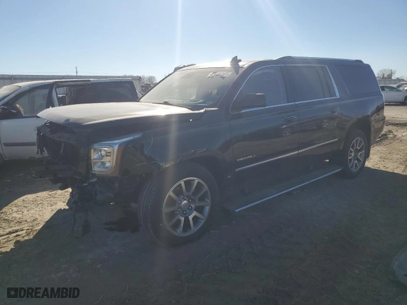 2015 GMC Yukon XL Denali with VIN 1GKS2JKJ9FR587371, listed as a Copart auction lot 47125785 with 171,644 mi miles and Salvage Title. Bid and sale history available at carsss.com. Image 1.