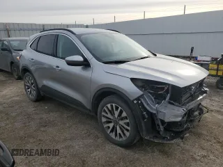 2022 Ford Escape Titanium with VIN 1FMCU9J94NUB02822, listed as a Copart auction lot 53014685 with 35,285 mi miles and Salvage title. Bid and sale history available at DreamBid. Image 4.
