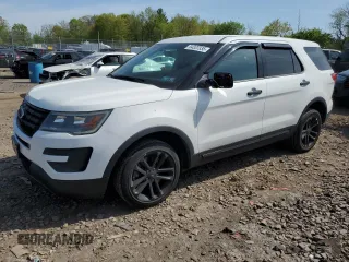 2016 Ford Utility Police Interceptor with VIN 1FM5K8AR5GGC35650, listed as a Copart auction lot 54337335 with 156,248 mi miles and Salvage Title. Bid and sale history available at carsss.com. Image 1.