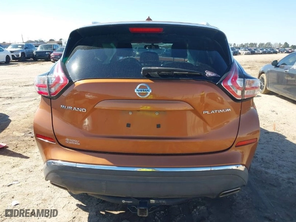 2015 Nissan Murano SL with VIN 5N1AZ2MGXFN289117, listed as a IAAI auction lot 41472108 with 122,005 mi miles. Bid and sale history available at carsss.com. Image 15.
