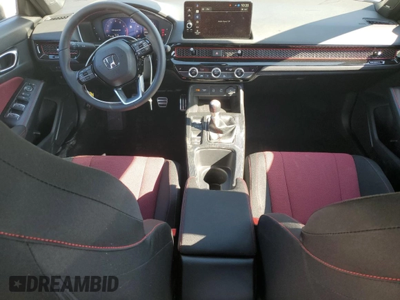 2025 Honda Civic Si with VIN 2HGFE1E59SH474101, listed as a Copart auction lot 51565695 with 6,988 mi miles and Salvage title. Bid and sale history available at DreamBid. Image 8.