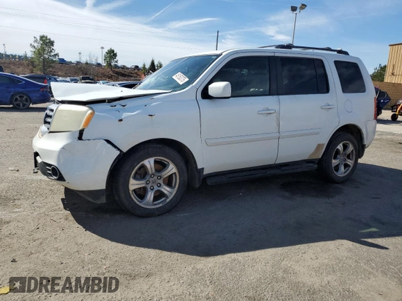 2012 Honda Pilot EX-L with VIN 5FNYF4H67CB029972, listed as a Copart auction lot 45150375 with 212,534 mi miles and Salvage Title. Bid and sale history available at DreamBid. Image 1.