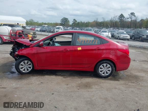 2017 Hyundai Accent SE with VIN KMHCT4AE3HU376150, listed as a IAAI auction lot 41943771 with 1 mi miles. Bid and sale history available at carsss.com. Image 13.