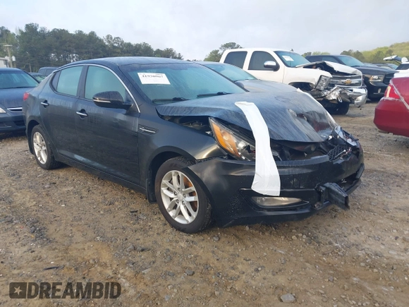 2012 Kia Optima LX with VIN KNAGM4A75C5277916, listed as a IAAI auction lot 41920967 with 274,972 mi miles and . Bid and sale history available at carsss.com. Image 1.