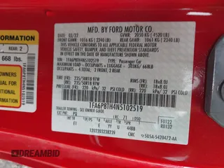2022 Ford Mustang EcoBoost with VIN 1FA6P8TH4N5102519, listed as a IAAI auction lot 41922347 with 49,454 mi miles. Bid and sale history available at carsss.com. Image 9.