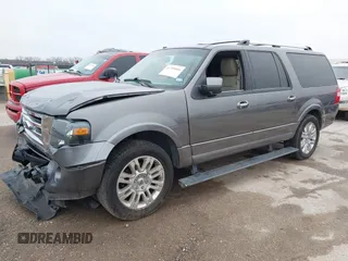 2014 Ford Expedition EL Limited with VIN 1FMJK1K5XEEF07409, listed as a IAAI auction lot 41709606 with 140,874 mi miles. Bid and sale history available at carsss.com. Image 2.