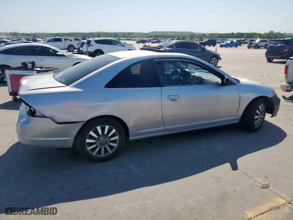2001 Honda Civic EX with VIN 1HGEM22941L111217, listed as a Copart auction lot 52390125 with 154,411 mi miles and Salvage Title. Bid and sale history available at carsss.com. Image 3.