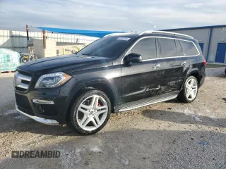 2016 Mercedes-Benz GL with VIN 4JGDF7DE5GA698121, listed as a Copart auction lot 87322384 with 120,807 mi miles and Salvage Title. Bid and sale history available at carsss.com. Image 1.