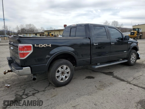 2012 Ford F-150 XL with VIN 1FTFW1ET9CFC46676, listed as a Copart auction lot 52634015 with 166,749 mi miles and Salvage Title. Bid and sale history available at carsss.com. Image 3.