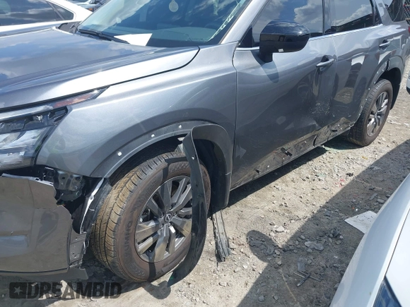 2024 Nissan Pathfinder S with VIN 5N1DR3AA0RC306767, listed as a IAAI auction lot 42233662 with 34,074 mi miles and . Bid and sale history available at DreamBid. Image 6.