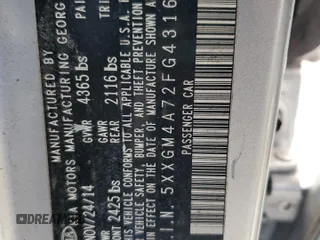 2015 Kia Optima LX z VIN 5XXGM4A72FG431663, wystawiony jako Copart lot #48197175 z przebiegiem 147 940 mil mil oraz Szkoda całkowita • Salvage title. Historia ofert i sprzedaży dostępna na DreamBid. Obrazek 12.