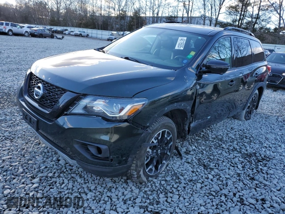 2019 Nissan Pathfinder SV with VIN 5N1DR2MM2KC650705, listed as a Copart auction lot 48116885 with 114,862 mi miles and Salvage Title. Bid and sale history available at carsss.com. Image 1.
