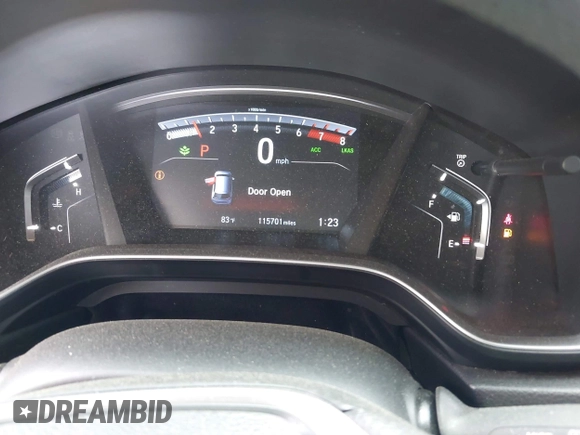 2019 Honda CR-V EX with VIN 5J6RW1H53KA031097, listed as a IAAI auction lot 42009187 with 115,701 mi miles. Bid and sale history available at carsss.com. Image 7.