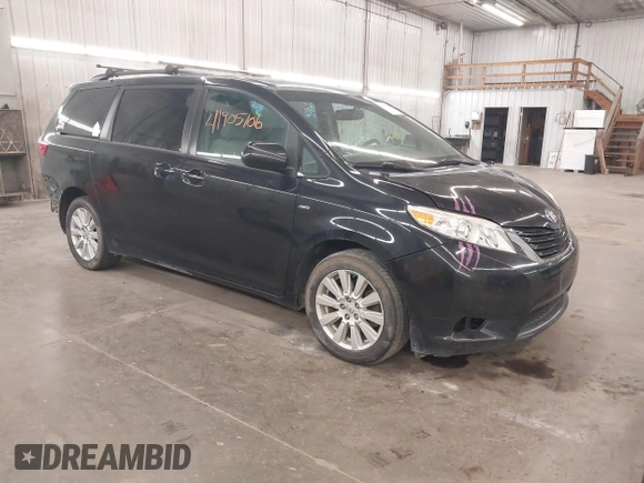 2017 Toyota Sienna LE with VIN 5TDJZ3DC2HS183619, listed as a IAAI auction lot 41905106 with 198,351 mi miles and . Bid and sale history available at DreamBid. Image 1.