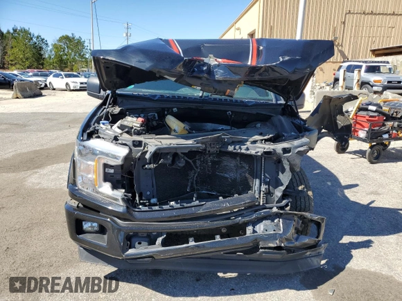 2018 Ford F-150 XL with VIN 1FTEX1C58JFC22654, listed as a Copart auction lot 47610705 with 118,361 mi miles and Salvage Title. Bid and sale history available at carsss.com. Image 5.