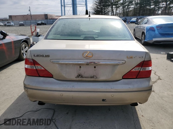 2004 Lexus LS 430 with VIN JTHBN36F140162697, listed as a Copart auction lot 47810895 with 304,336 mi miles and Clean Title. Bid and sale history available at DreamBid. Image 6.