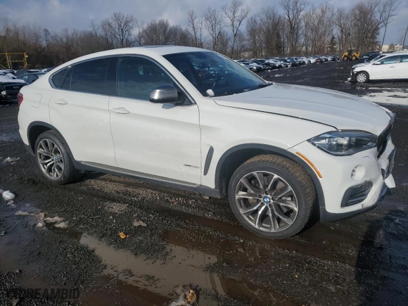 2015 BMW X6 xDrive50i with VIN 5UXKU6C5XF0F93772, listed as a Copart auction lot 83544624 with 59,680 mi miles and Salvage Title. Bid and sale history available at carsss.com. Image 4.