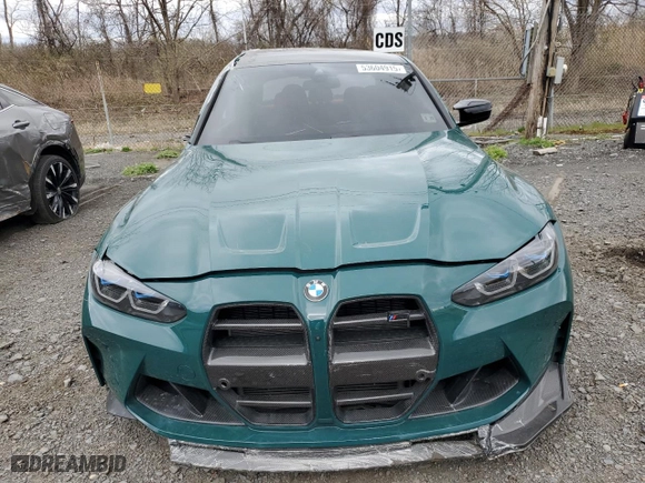 2024 BMW M3 Competition xDrive with VIN WBS43AY08RFT62048, listed as a Copart auction lot 53604915 with 9,412 mi miles and Salvage Title. Bid and sale history available at carsss.com. Image 5.
