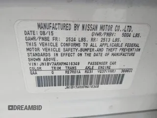2015 Infiniti Q50 Premium z VIN JN1BV7ARXFM416349, wystawiony jako IAAI lot #42225088 z przebiegiem 194 127 mil mil oraz . Historia ofert i sprzedaży dostępna na DreamBid. Obrazek 9.