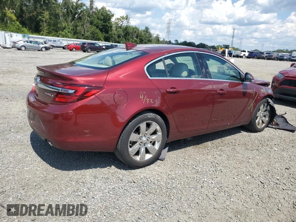 2017 Buick Regal Premium II with VIN 2G4GR5GX0H9147226, listed as a Copart auction lot 72507684 with 51,215 mi miles and Salvage Title. Bid and sale history available at carsss.com. Image 3.
