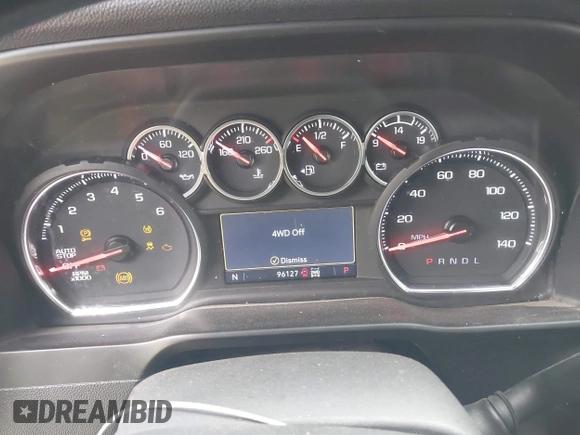 2021 Chevrolet Silverado 1500 LT with VIN 3GCUYDED9MG210269, listed as a IAAI auction lot 41630134 with 96,127 mi miles. Bid and sale history available at carsss.com. Image 7.