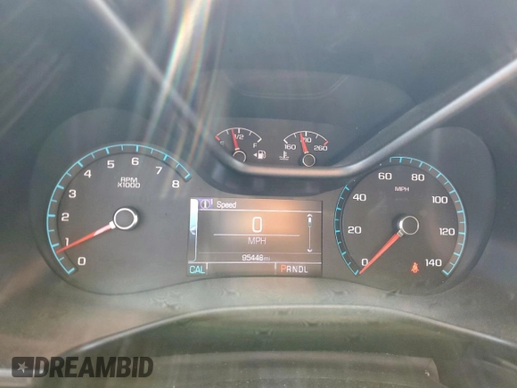 2017 Chevrolet Colorado 2WD LT with VIN 1GCGSCEN8H1331848, listed as a Copart auction lot 57828645 with 95,448 mi miles and Salvage title. Bid and sale history available at DreamBid. Image 9.