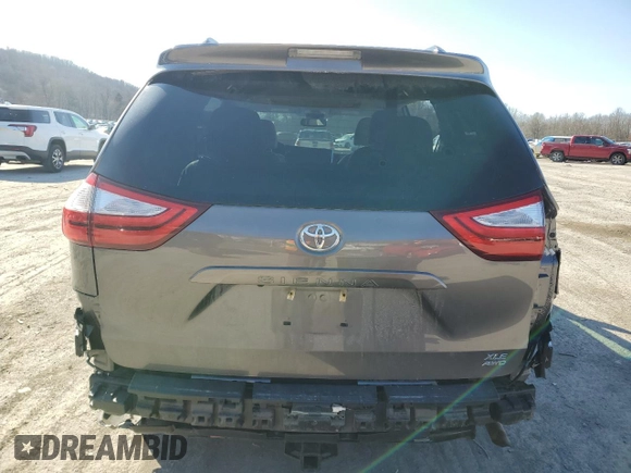 2016 Toyota Sienna Ltd with VIN 5TDDK3DC7GS130835, listed as a Copart auction lot 47669865 with 122,685 mi miles and Salvage Title. Bid and sale history available at carsss.com. Image 6.