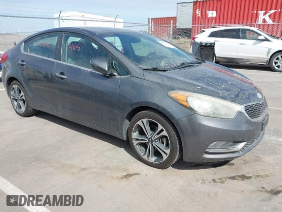 2014 Kia Forte EX with VIN KNAFZ4A8XE5061262, listed as a IAAI auction lot 41861465 with 150,673 mi miles. Bid and sale history available at carsss.com. Image 1.