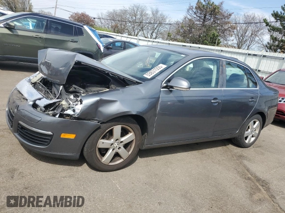 2008 Volkswagen Jetta Sedan SE with VIN 3VWRM71K48M074080, listed as a Copart auction lot 53831555 with 171,609 mi miles and Salvage Title. Bid and sale history available at carsss.com. Image 1.