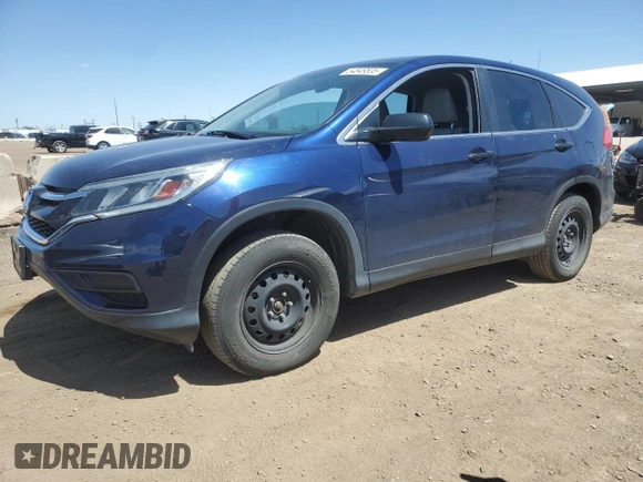 2015 Honda CR-V LX with VIN 2HKRM4H34FH628771, listed as a Copart auction lot 54849535 with 82,451 mi miles and Salvage Title. Bid and sale history available at DreamBid. Image 1.