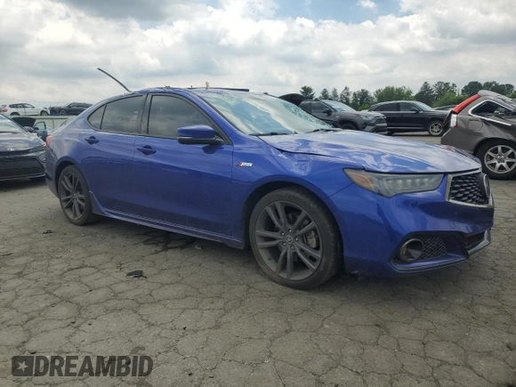 2019 Acura TLX w/A-Spec Pkg with VIN 19UUB3F69KA001543, listed as a Copart auction lot 62479905 with 132,651 mi miles and Salvage title. Bid and sale history available at DreamBid. Image 4.