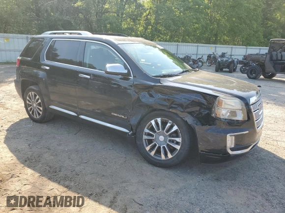 2017 GMC Terrain Denali with VIN 2GKFLRE31H6284173, listed as a Copart auction lot 53386815 with 107,478 mi miles and Salvage title. Bid and sale history available at DreamBid. Image 4.