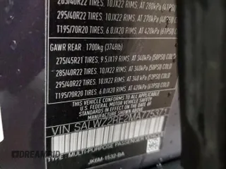 2021 Land Rover Range Rover Sport SVR z VIN SALWZ2RE2MA775371, wystawiony jako Copart lot #84211924 z przebiegiem 23 017 mil mil oraz Szkody całkowita. Historia ofert i sprzedaży dostępna na DreamBid. Obrazek 14.