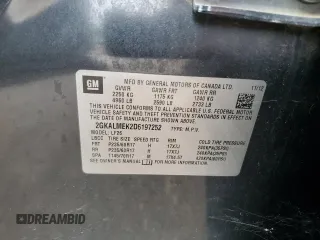 2013 GMC Terrain SLE z VIN 2GKALMEK2D6197252, wystawiony jako Copart lot #57682465 z przebiegiem 163 656 mil mil oraz Szkoda całkowita • Salvage title. Historia ofert i sprzedaży dostępna na DreamBid. Obrazek 13.