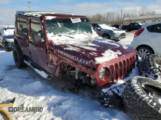 2021 Jeep Wrangler Unlimited Sport Altitude with VIN 1C4HJXDG2MW544163, listed as a Copart auction lot 86496084 with 49,737 mi miles and Salvage Title. Bid and sale history available at carsss.com. Image 4.