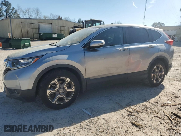 2018 Honda CR-V EX-L with VIN 7FARW1H81JE056901, listed as a Copart auction lot 50576385 with 17,431 mi miles and Salvage Title. Bid and sale history available at carsss.com. Image 1.