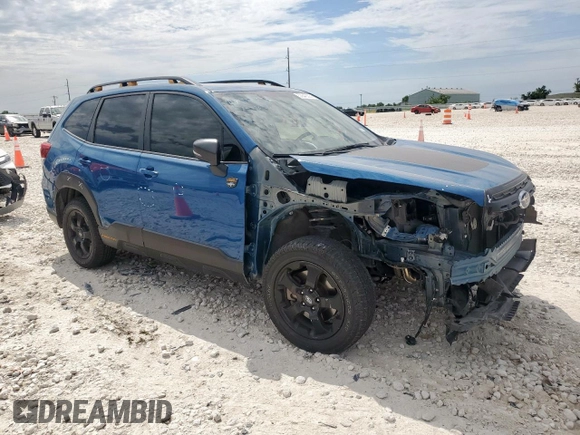 2022 Subaru Forester Wilderness with VIN JF2SKAMC2NH527657, listed as a Copart auction lot 57845595 with 36,981 mi miles and Salvage title. Bid and sale history available at DreamBid. Image 4.