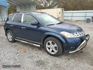2005 Nissan Murano SL with VIN JN8AZ08W55W416234, listed as a Copart auction lot 83548504 with 166,291 mi miles and Salvage Title. Bid and sale history available at carsss.com. Image 4.
