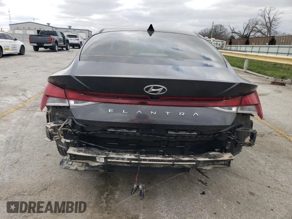 2022 Hyundai Elantra SEL with VIN 5NPLM4AG4NH061429, listed as a Copart auction lot 49310885 with 24,757 mi miles and Salvage Title. Bid and sale history available at DreamBid. Image 6.
