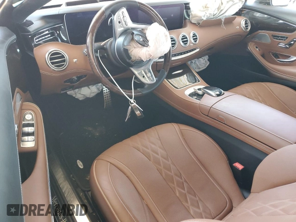 2018 Mercedes-Benz S-Class S 560 with VIN WDDXJ8GB5JA035605, listed as a Copart auction lot 60770214 with 0 mi miles and Salvage Title. Bid and sale history available at carsss.com. Image 8.