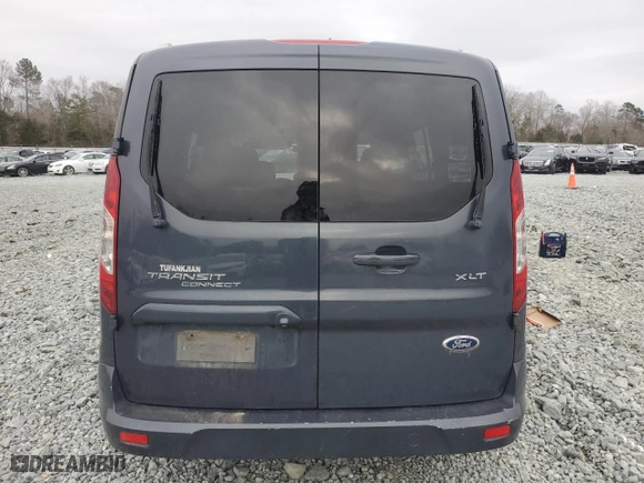 2014 Ford Transit Connect Wagon XLT with VIN NM0GS9F75E1138097, listed as a Copart auction lot 42780985 with 165,432 mi miles and Salvage Title. Bid and sale history available at carsss.com. Image 6.
