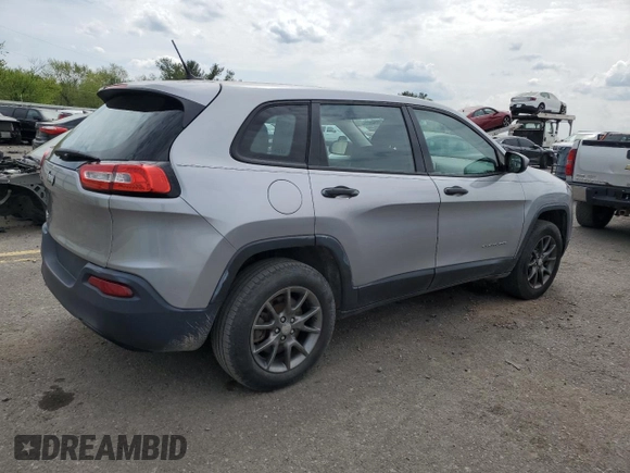 2014 Jeep Cherokee Sport with VIN 1C4PJMAB5EW209886, listed as a Copart auction lot 54854635 with 153,584 mi miles and Clean Title. Bid and sale history available at carsss.com. Image 3.